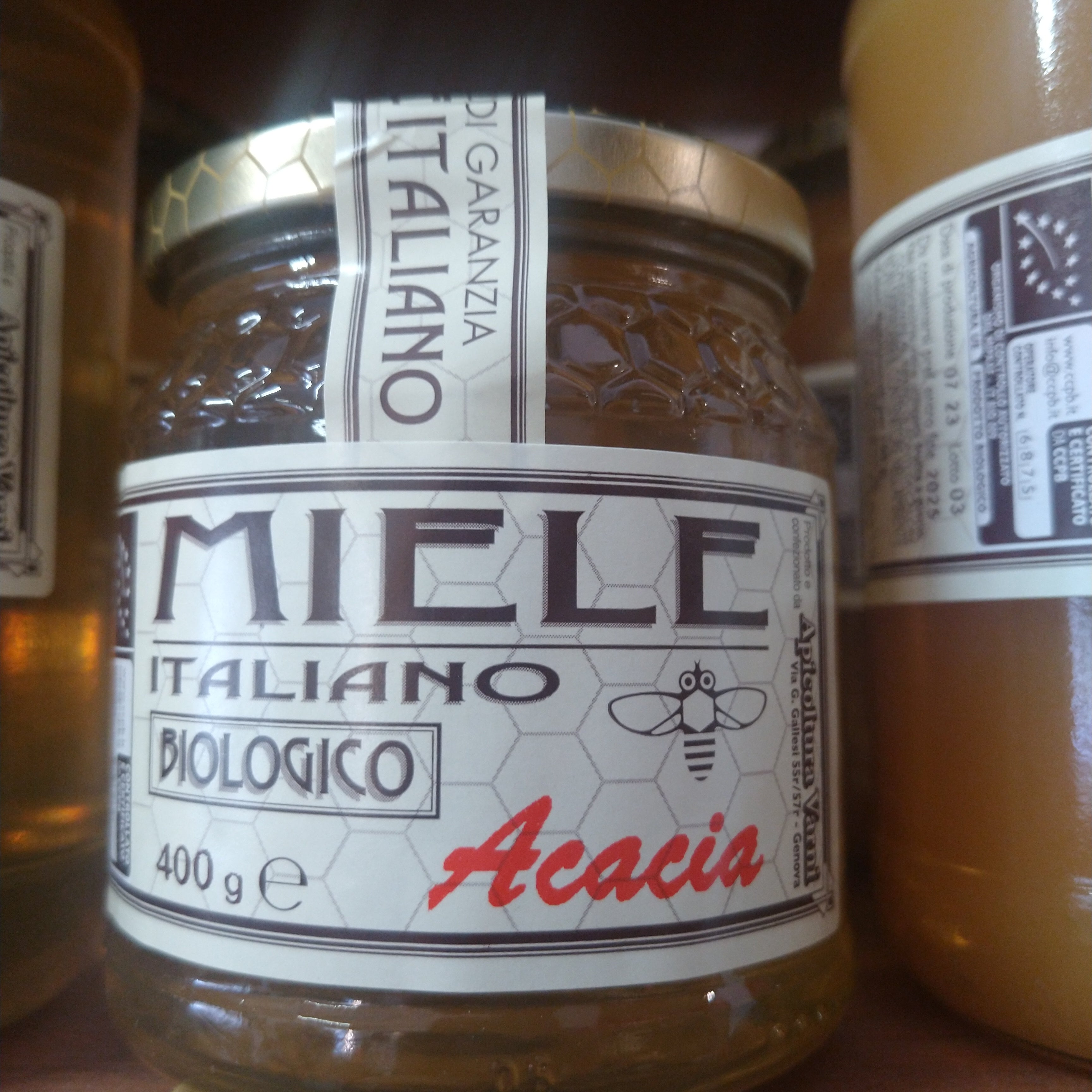 Miele di Acacia biologico fatto a Genova - 400 gr